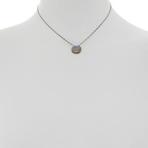 ADORNIA Labradorite&Champagne Diamond💎 Necklace🤩